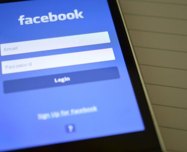 facebook application open on phone screen